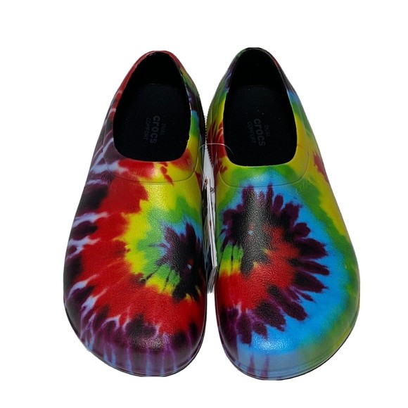 Men Crocs On the Clock Graphic Work Slip-On Colorful 205383-90H Size 11 main image 7